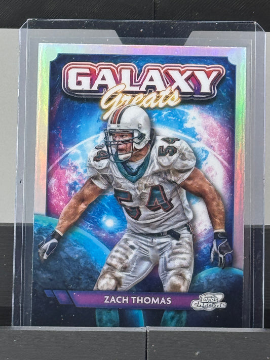 2024 Topps Chrome #GG-32 Zach Thomas Galaxy Greats Miami Dolphins