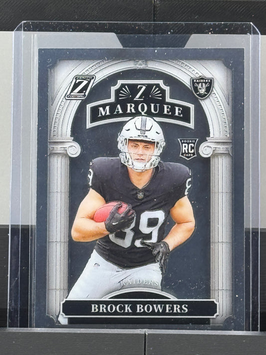 2024 Zenith #8 Brock Bowers Z Marquee RC Las Vegas Raiders