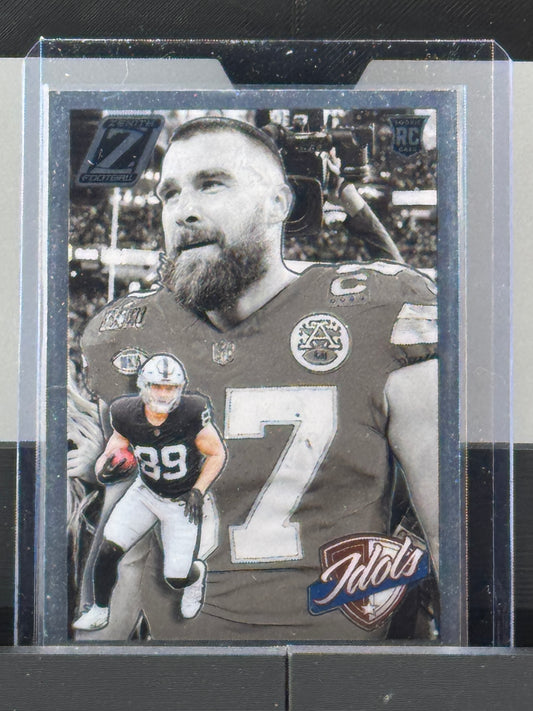2024 Zenith #7 Brock Bowers Travis Kelce Idols RC Las Vegas Raiders