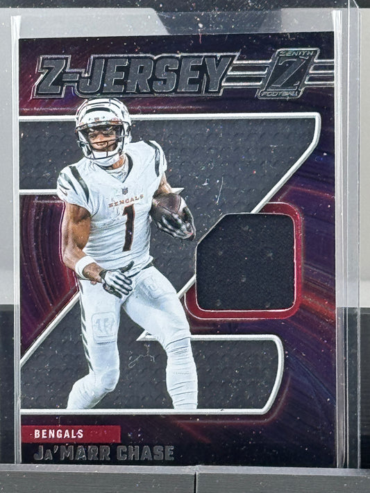 2024 Zenith #ZJ21 JaMarr Chase Z-Jersey Patch Cincinnati Bengals