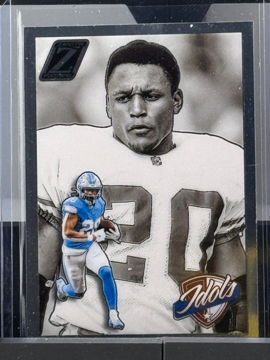 2024 Zenith #5 Jahmyr Gibbs Barry Sanders Idols Detroit Lions